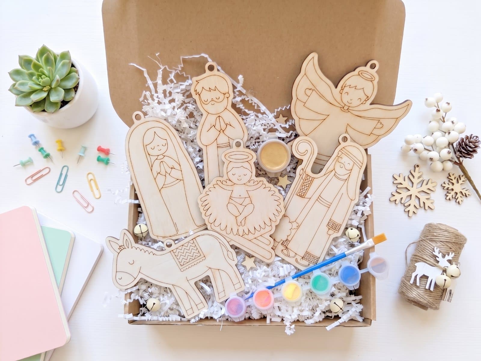 DIY Nativity Paint & Ornament Sets